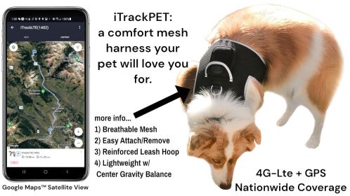 Pet Tracker Waterproof GPS Pet Collar Tracking Device - Best Pet Security Size:L