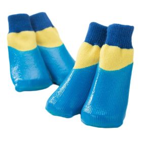 Knitted Socks for Small Dogs - Waterproof and Scratch Proof Protective Socks, Blue 4#