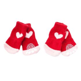 Knitted Pet Socks Cartoon Cute - Dog Paw Protection