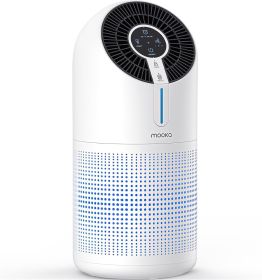 MOOKA Air Purifiers for Home Large Room 1095ft², H13 HEPA Air Purifiers for Pets Remove Dust Smoke, Air Cleaner for Bedroom Office Kitchen Living Roo