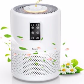 Home large room air purifier with lighting up to 1076ft², VEWIOR H13 True HEPA Air Purifier with Scented Sponge, Sleep Mode