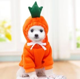 Cute Fruit Dog Clothes For Small Dogs Hoodies Winter Warm Fleece Pet Clothing Puppy Cat Costume Coat For French Chihuahua Outfit (Option: 3 Style-2XL)