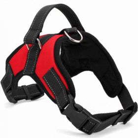 Dog Chest Strap Traction Rope Explosion proof Flushing Dog Chest Strap (Specifications (length * width): L, colour: Black)