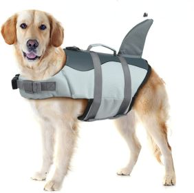 Dog SHARK Life Jacket/Lifesaver Vest/Flotation Device with Rescue Handle for Small Medium and Large Dogs (colour: Rose, size: XS)