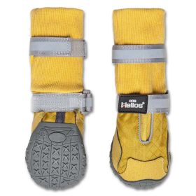 Helios 'Traverse' Premium Grip High-Ankle Outdoor Dog Boots (Color: Yellow, size: medium)