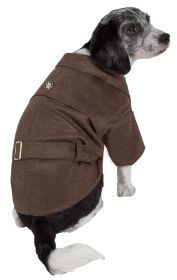 Pet Life "Galore" Back-Buckled Fashion Wool Pet Coat (size: small)