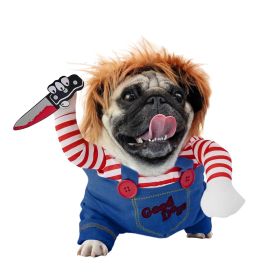 Halloween Deadly Doll Costume - Chucky Dog Cosplay (size: XL)